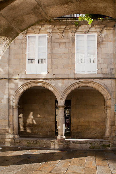 exterior of the monastery of San Martín Pinario, a Benedictine monastery in Santiago de Compostela, Galicia, Spain