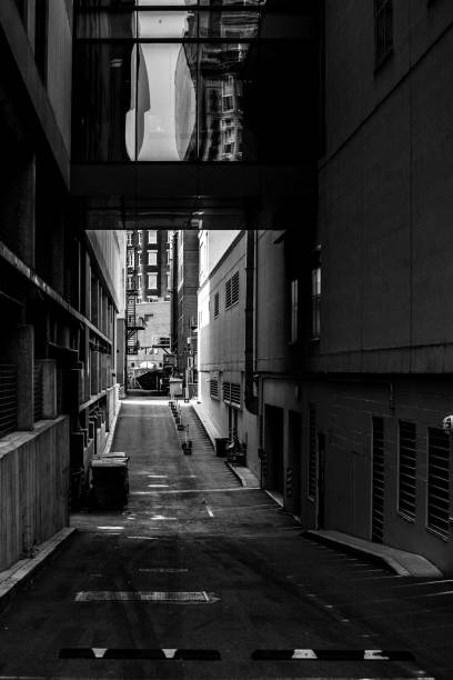 Narrow alley - Boston stock photo