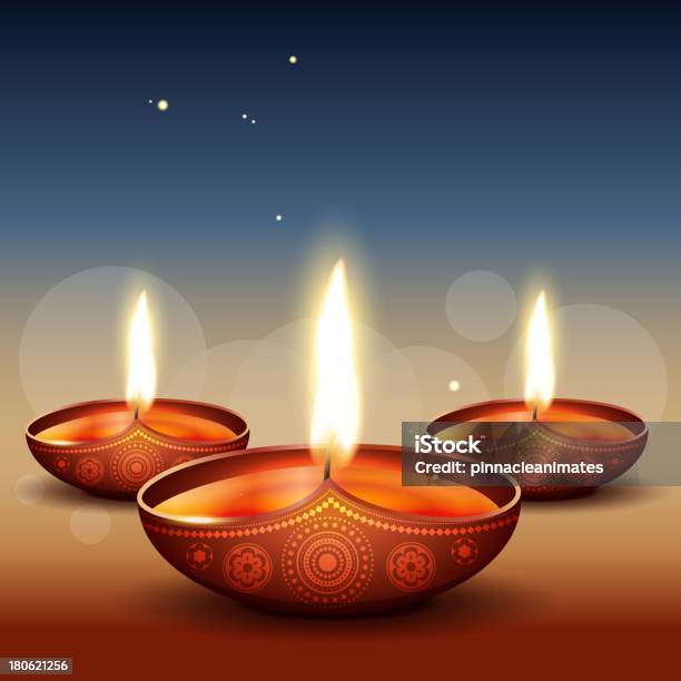 Vecteur Diwali Diya Vecteurs libres de droits et plus d'images vectorielles de Cachemire - Motif - Cachemire - Motif, Culture indienne d'Inde, Cultures