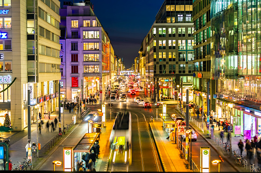 Berlin Friedrichstrasse at Christmas time