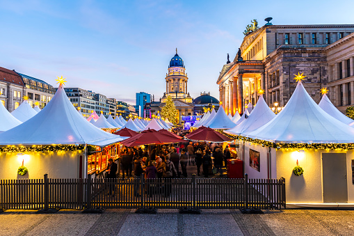 Berlin Gendarmenmarkt at Christmas Time