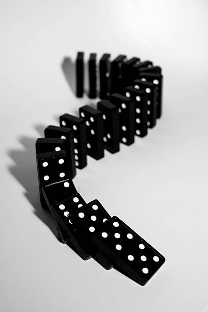 Dominoes stock photo