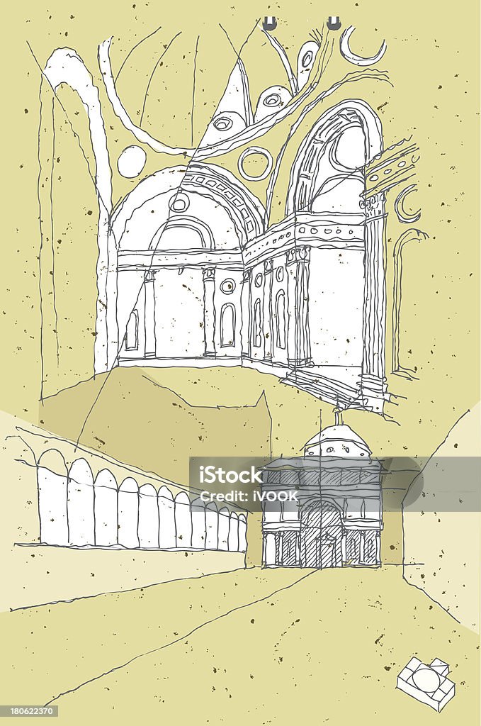 Dessiner Architecture historique en Italie: Florence - clipart vectoriel de Architecture libre de droits