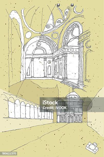 Dessiner Architecture Historique En Italie Florence Vecteurs libres de droits et plus d'images vectorielles de Architecture