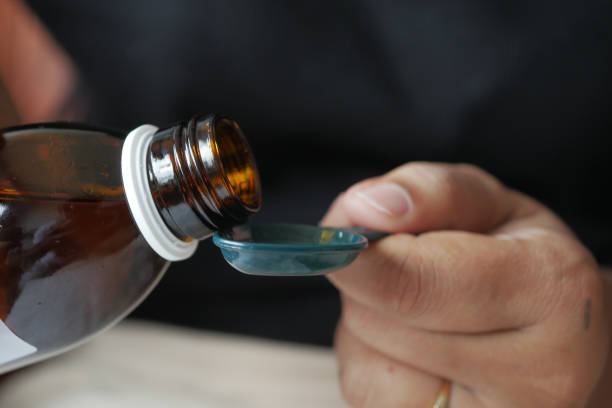 istock A dose of cough syrup. 1806231964