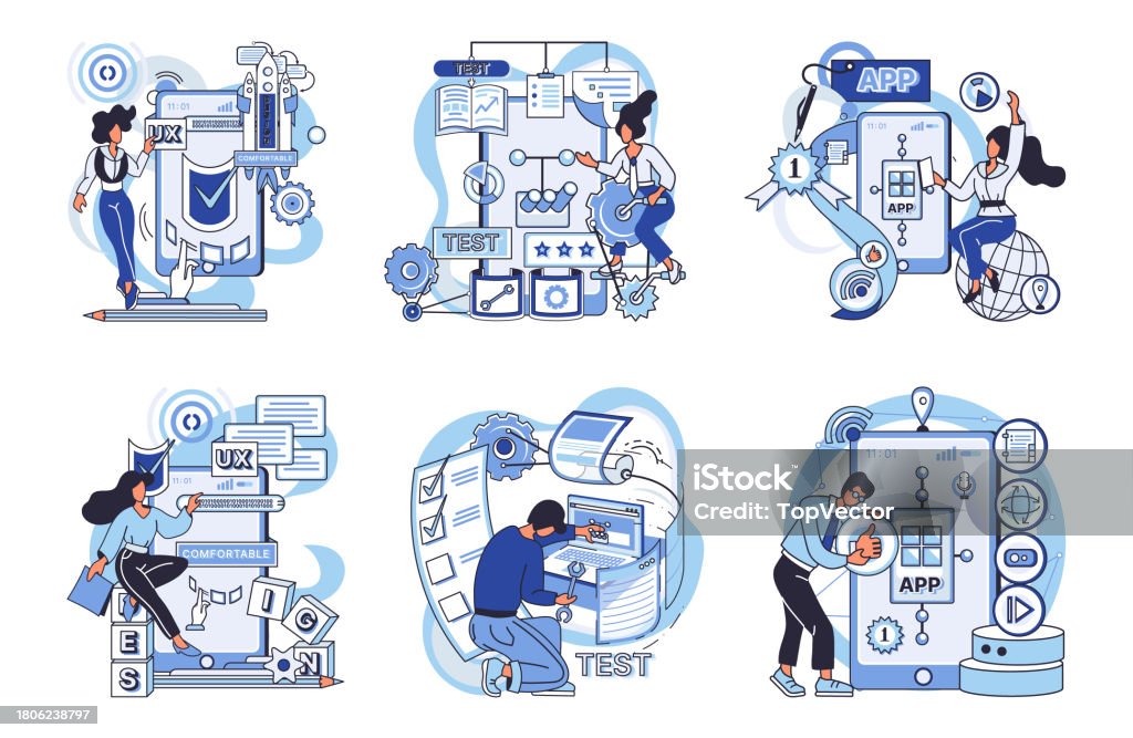 Application Testing Images Free Application Testing Metaphor Vector Software Testing Watchmthat Keeps ...