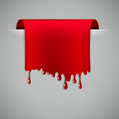 Flow Red Label Shape Flow Label Vector Illustration Stock Illustration - Download Image Now ...