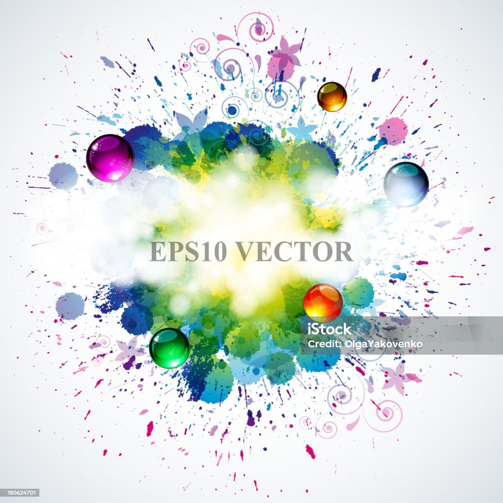 eps10 vector fundo inicial - Royalty-free Azul arte vetorial