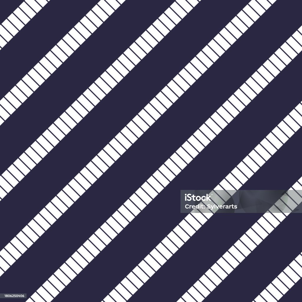 Seamless Lines Vector Minimalistic Pattern Abstract Background Simple