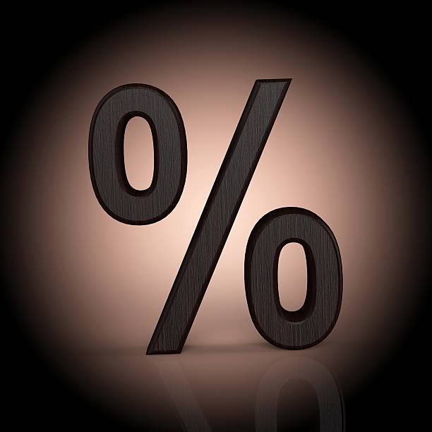 istock Bussines symbols. 3D percentage 180625290