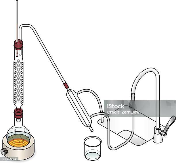 Condensation Cap Lab Lab Setup Stock Illustration - Download Image Now - Computer Part ...