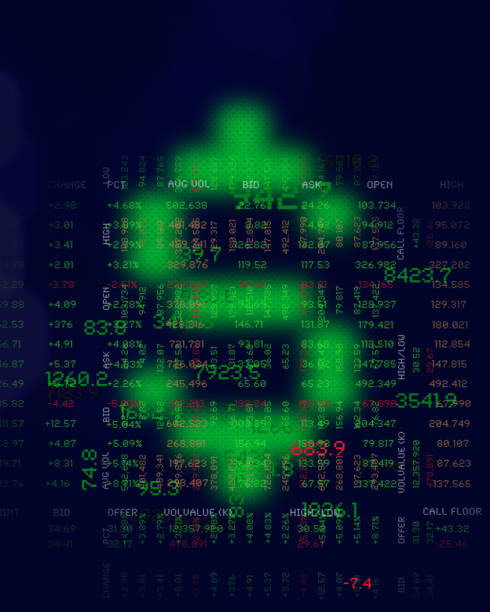 istock Fintech. Blurred Dollar Symbol with Financial Figures. Trading Screen Data. 1806278145