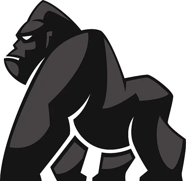 Vector illustration of gorilla icon