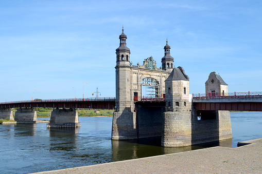 Sovetsk, Kaliningrad region, Queen Louise Bridge over the Neman River, border crossing point between Russia and Lithuania