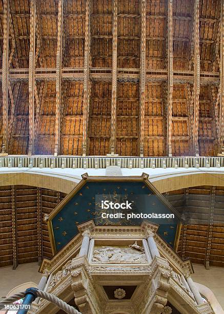 Soffitto E Pulpito Della Basilica Di Santa Croce Firenze Italia - Fotografie stock e altre immagini di Ambientazione interna