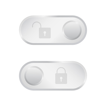 Neumorphic Lock And Unlock Slide Buttons Set User Web Interface ...