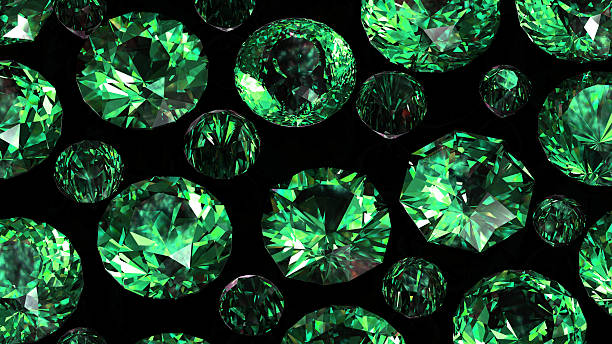 istock Set of round diamond. Gemstone 180634453