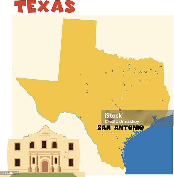 Texas - Arte vetorial de stock e mais imagens de Amarillo - Amarillo, América do Norte, As Américas