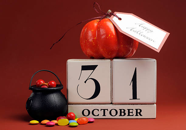 Happy Halloween save the date calendar
