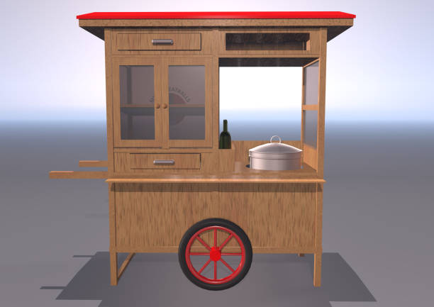 istock Meatball noodle cart 1806367227