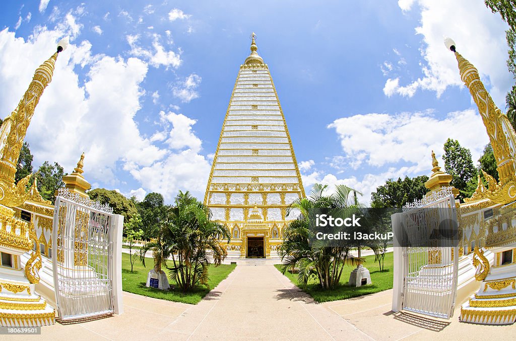 Wat Phra That Nong Bua The Phra Bua. Old temples. The combination of spectacular architecture and the way east. The temple has interesting architecture is Chedi Phra Si Maha Phot. Created to mark the 25th anniversary of Buddhism in the year 2500 by the replication of the stupa Bodhgaya. India This is the only temple in the East with this pagoda. I travel through that area brought together to worship across the page. Asia Stock Photo