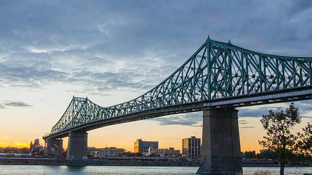 istock Montreal, Jacques Cartier Bridge, Architecture, St. Lawrence River, Quebec, Canada 180642041