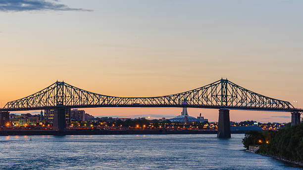 istock Montreal, Jacques Cartier Bridge, Architecture, St. Lawrence River, Quebec, Canada 180642074