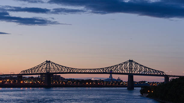 istock Montreal, Jacques Cartier Bridge, Architecture, St. Lawrence River, Quebec, Canada 180642078