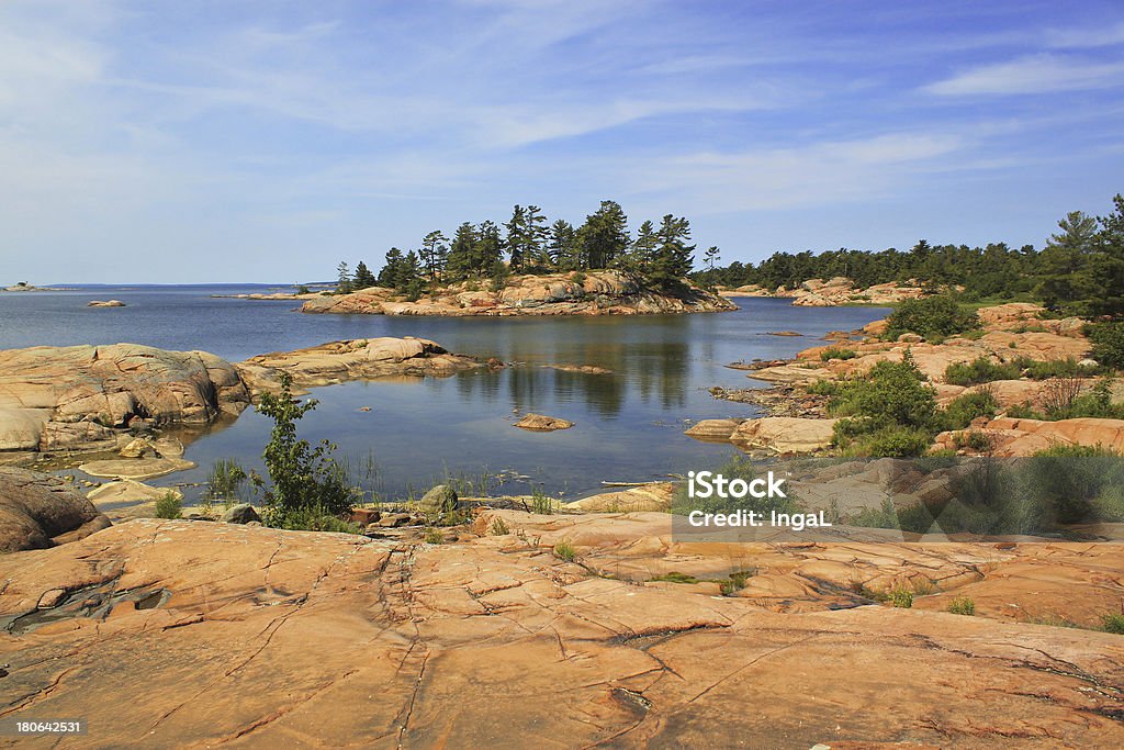 Ilhas de Georgian Bay, Killarney parque provinciano, Ontário, Canadá - Royalty-free Ontário - Canadá Foto de stock