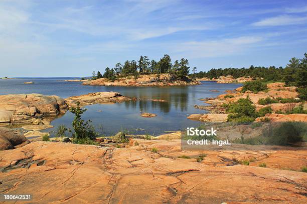 Ilhas De Georgian Bay Killarney Parque Provinciano Ontário Canadá - Fotografias de stock e mais imagens de Ontário - Canadá