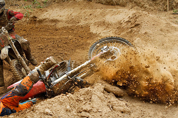 モトクロスクラッシュ - off road vehicle ストックフォトと画像