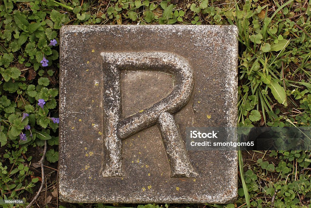 Bloco Letra R no Chão - Royalty-free Alfabeto Foto de stock