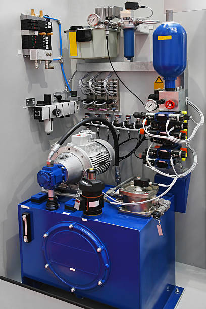 Hydraulic pump with equipment for factory production