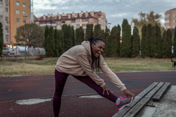 istock Woman exercising outdoors 1806496470