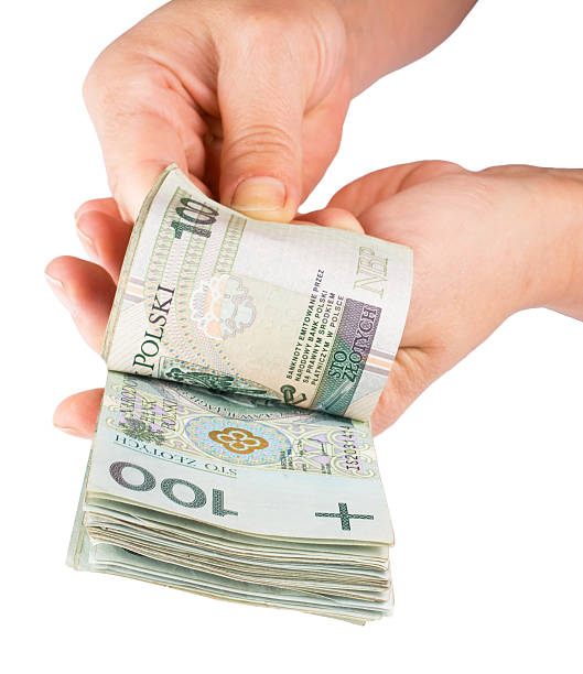 istock Hand with money isolated on white background 180650329