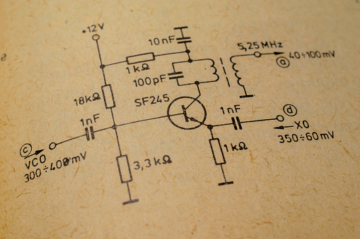electronic diagram, generator with transistor