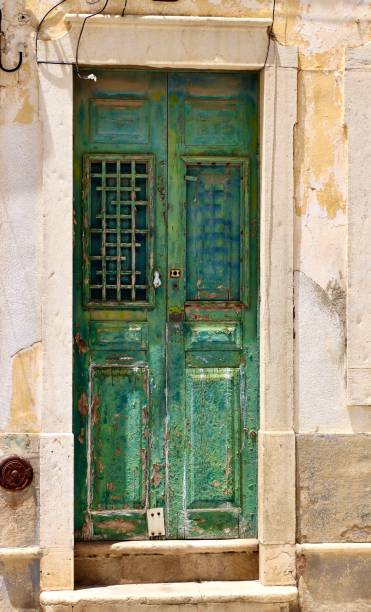 istock Old Portuguese door, nostalgic, old-fashioned 1806511512