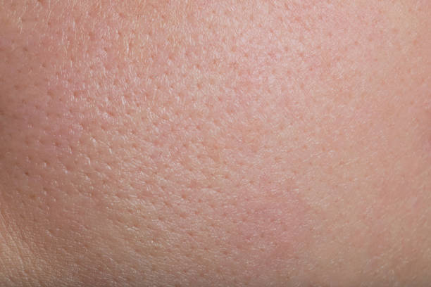 istock Closeup view of human skin as background 1806512033