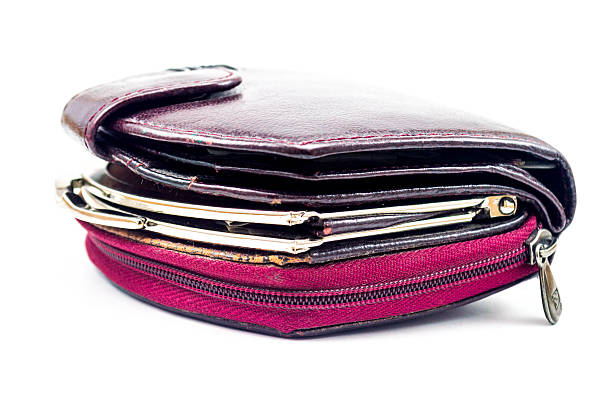 istock used worn out ladies leather wallets 180652698