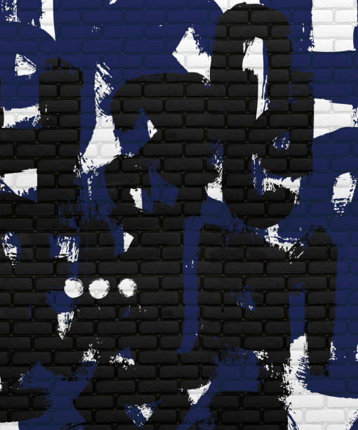 Graffiti on a grungy urban brick wall says \