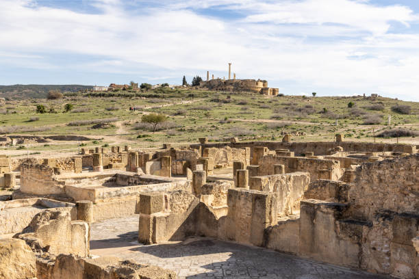 istock Roman ruins at the Uthina Archaeological Site. 1806538502