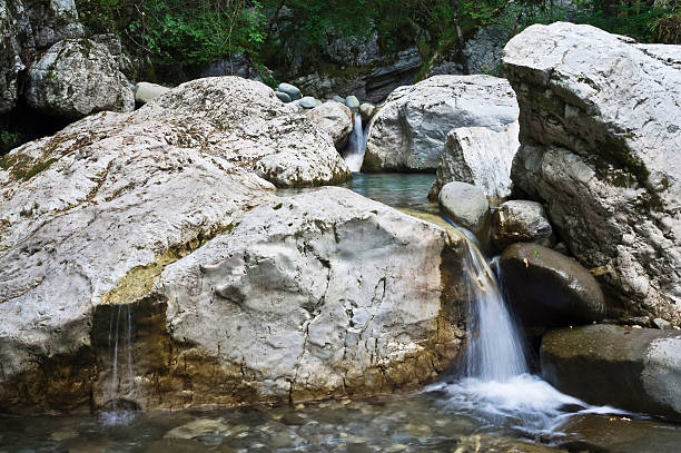 Three Waterfalls stock photo