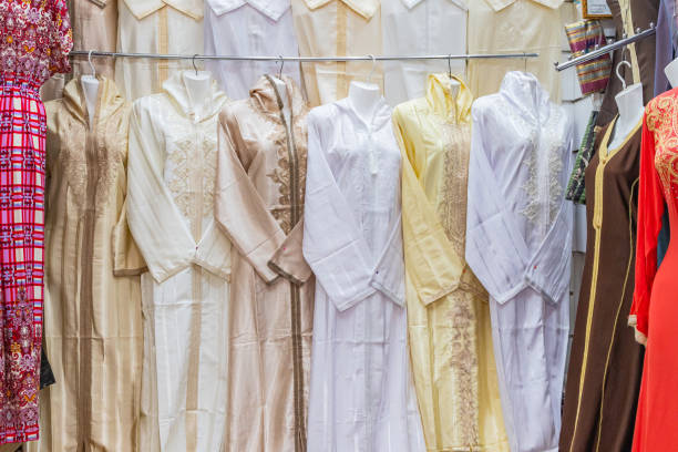 istock Traditional women's dresses in the Tunis souk. 1806567703