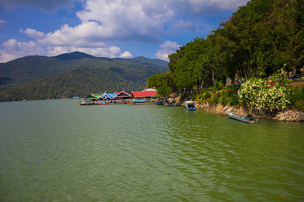 istock Raft in Bhumibol Dam, Thailand 180657219