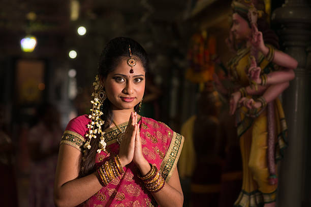 160+ Indian Culture Meditating Sari Women Stock Photos, Pictures ...