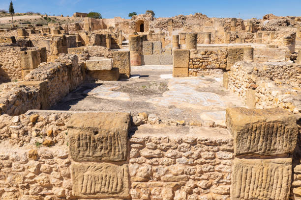istock Roman ruins at the Uthina archaeological site. 1806586448