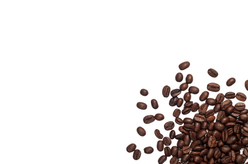 coffee beans with copy space