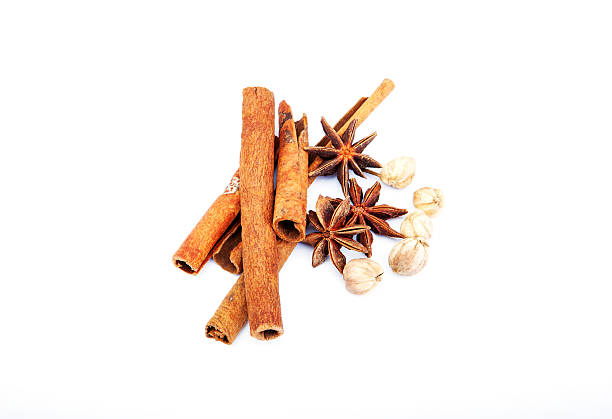 istock cinnamon sticks,star anise,coriander seed on white background 180660904