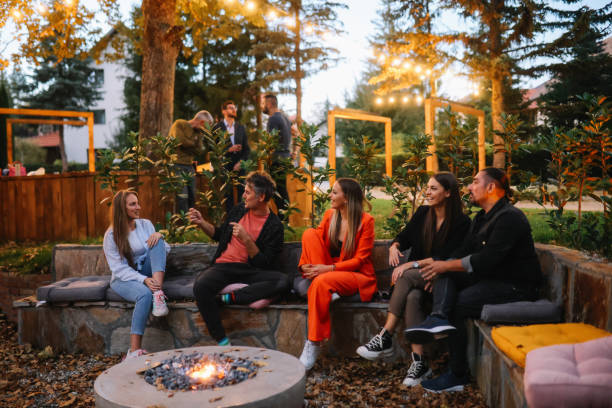 istock coworkers spending a casual team building evening 1806621502