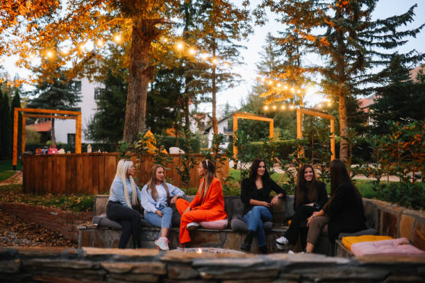 istock coworkers spending a casual team building evening 1806637747